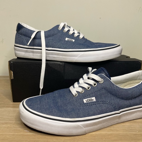 Vans Authentic Navy denim (White), Size 10 Women/8.5 Men *Great condition* - Picture 6 of 7